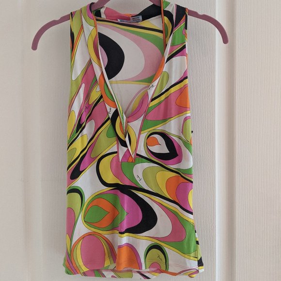 Emilio Pucci Multicolor Sleeveless Blouse - Picture 2 of 11